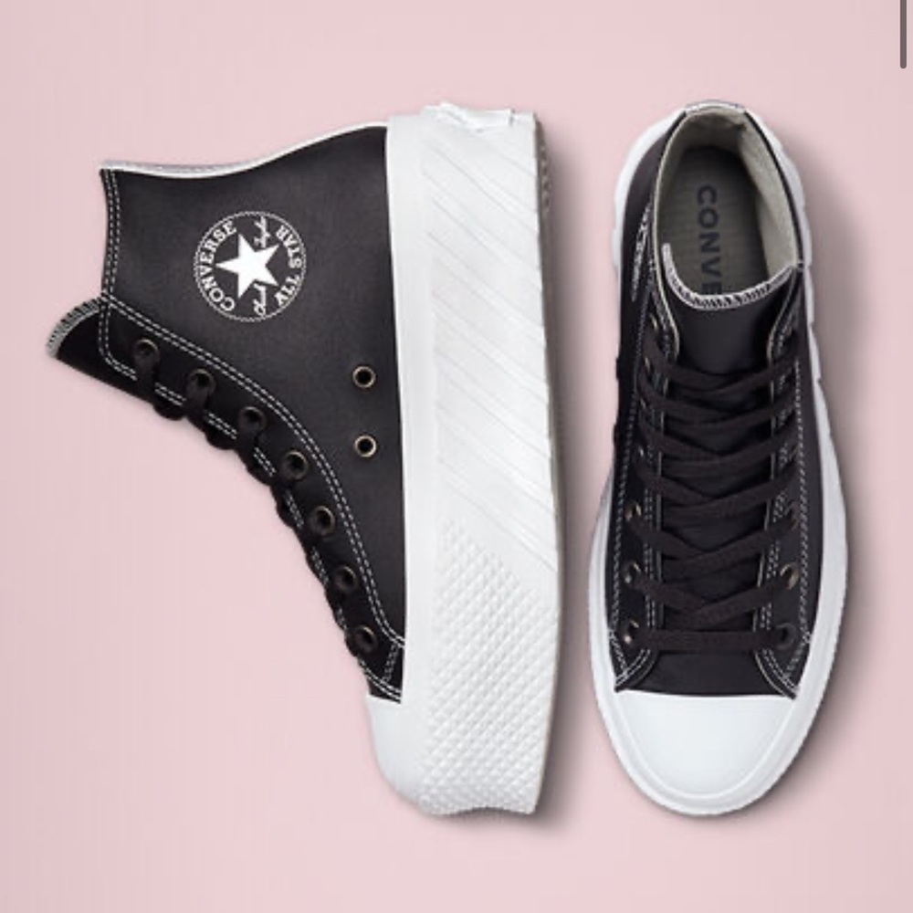 Converse Black platform High-Top Sneakers